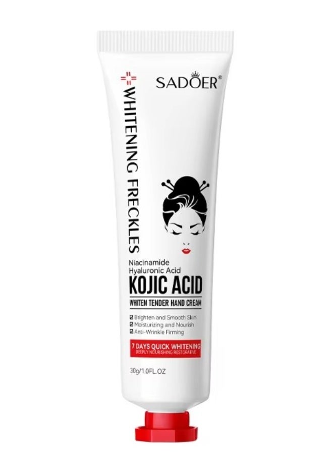 SADOER Kojic Acid Whitening Freckles Eye Cream 20 g Dark Circle Removal Brightening Moisturizing Anti Aging Skin Care - Image 1